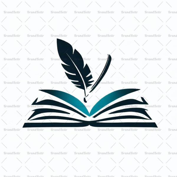 Offenes Buch und Feder